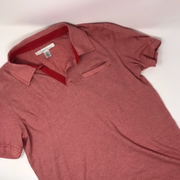 Kenneth Cole Other - Kenneth Cole red stripes polo tee